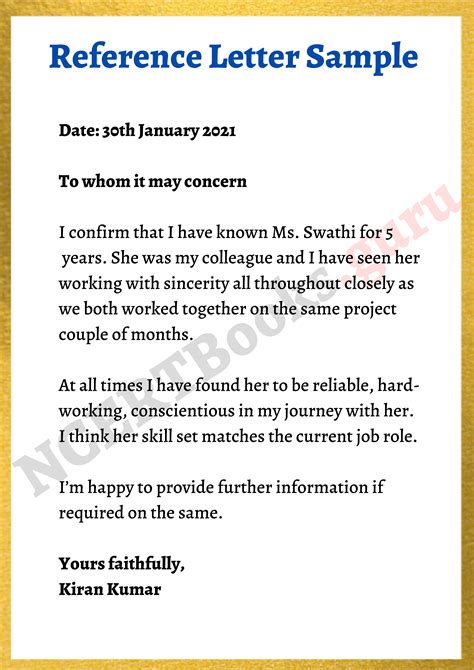 Reference Letter Format Samples How To Write A Reference Letter Reference Letter Format Samples How To Write A Reference Letter
