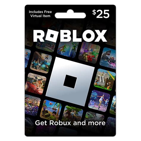 Roblox 25 Physical Gift Card Includes Exclusive Virtual Item Roblox Roblox 25 Physical Gift Card Includes Exclusive Virtual Item Roblox