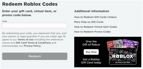 Roblox Redeem Promo Codes