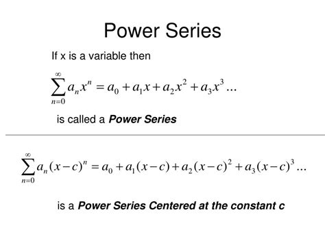 Series And Power Series
