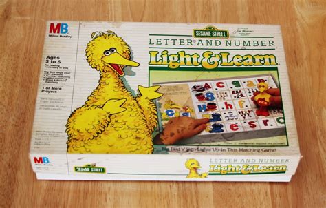 Sesame Street Letter And Number Light And Learn 1980S Milton Etsy