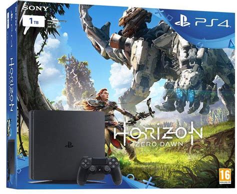 Sony Playstation 4 Slim Black 1Tb Amp Horizon Zero Dawn Complete Edition