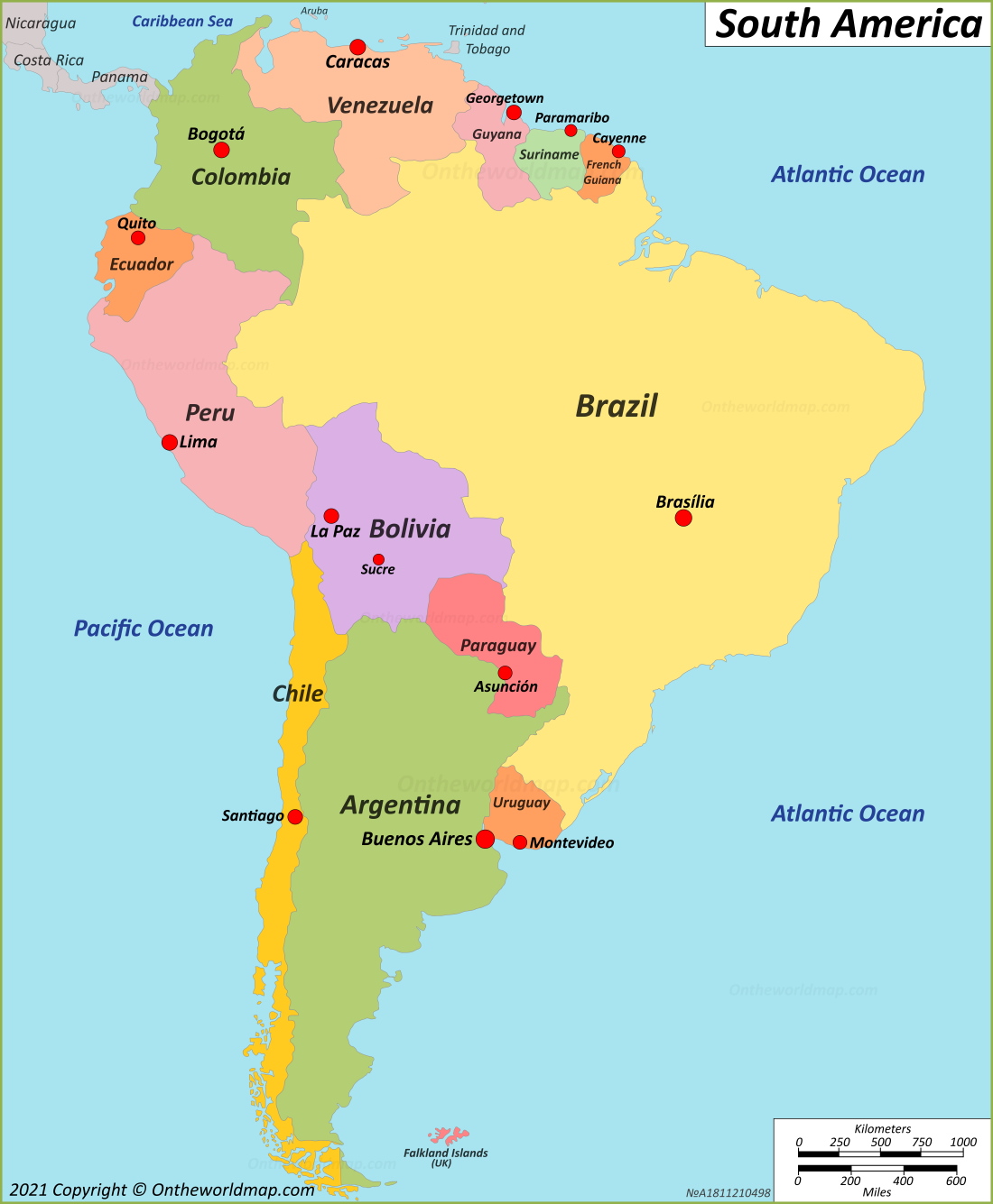 South America Countries List With Their Capitals Otosection South America Countries List With Their Capitals Otosection