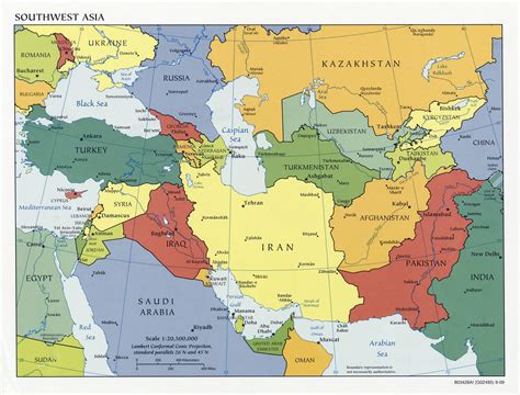 Southwest Asia Map