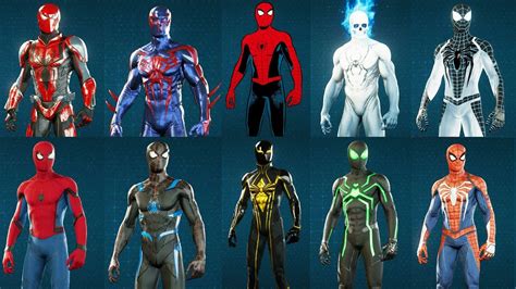 Spider Man Ps4 Every Suit Costume Unlocked Youtube Spider Man Ps4 Every Suit Costume Unlocked Youtube