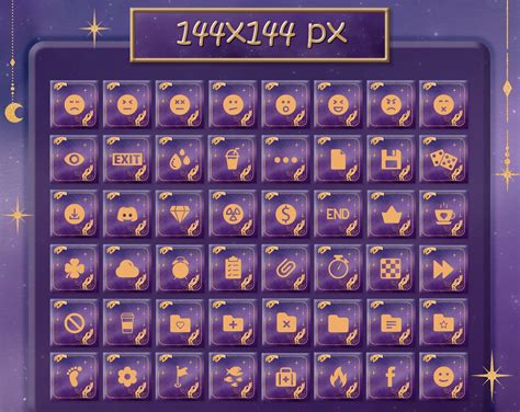 Stream Deck Icons Set Screensavers 200 Celestial Icon Pack For Stream Deck Icons Set Screensavers 200 Celestial Icon Pack For