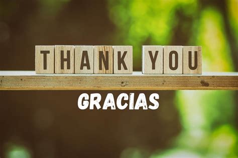 Thank You In Spanish