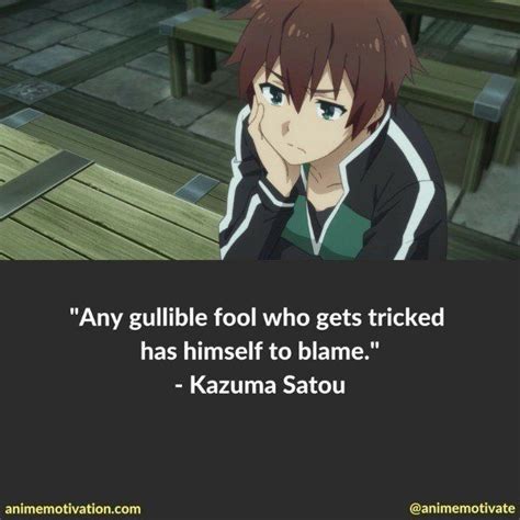 The 14 Best Kazuma Satou Quotes For Konosuba Fans Anime Anime