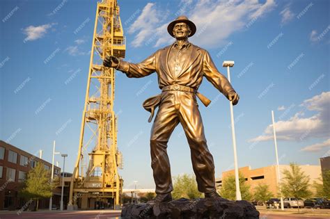 The Amp Quot Golden Driller Amp Quot Statue In Tulsa Ok At 76 Feet Tall It Is Among The Amp Quot Golden Driller Amp Quot Statue In Tulsa Ok At 76 Feet Tall It Is Among