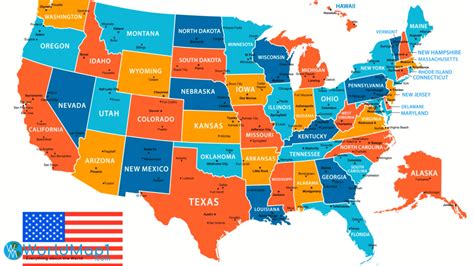 The Map Of The United States The Map Of The United States