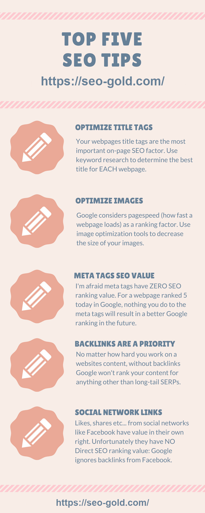 Top 5 Seo Tips Free Infographic Top 5 Seo Tips Free Infographic