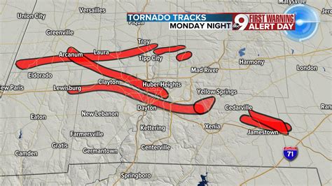 Tornado Path Map