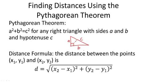 Using The Distance Formula Or Pythagorean Theorem To Find The Distance Using The Distance Formula Or Pythagorean Theorem To Find The Distance
