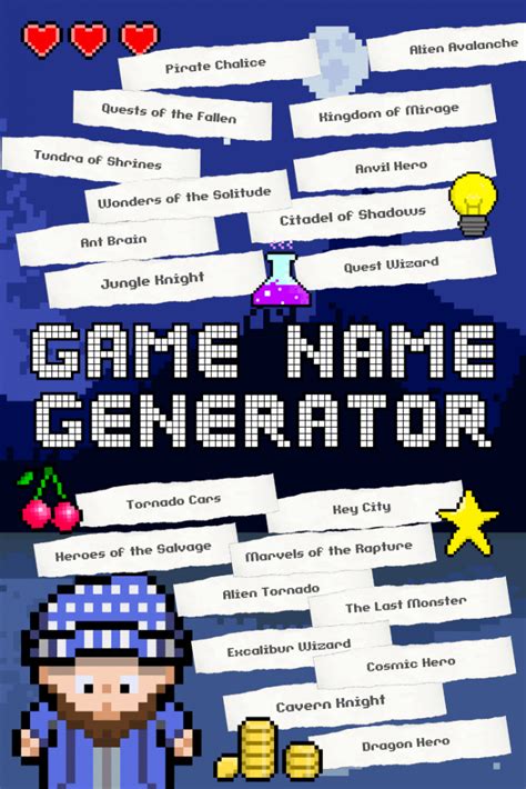 Video Game Name Maker Tool