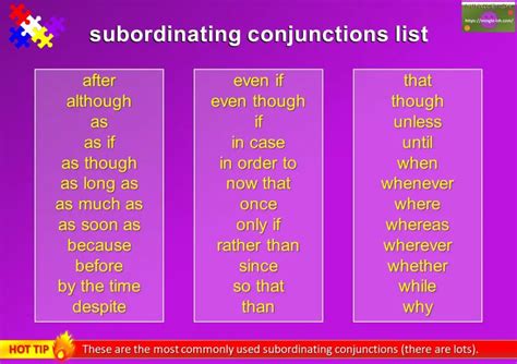 What Is A Subordinate Conjunction