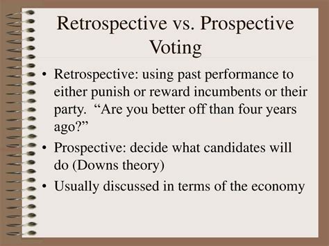 What Is Prospective Voting